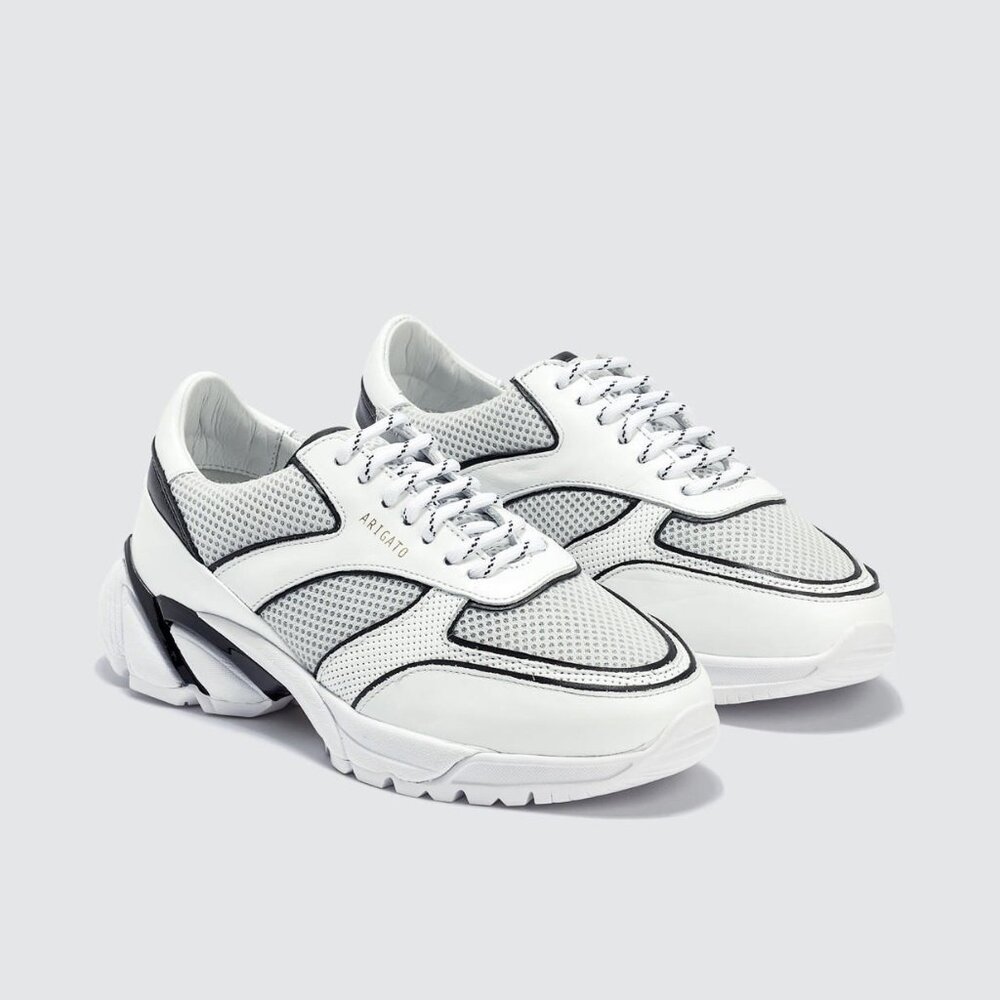 AXEL ARIGATO TECH‎ RUNNERS Size 10 White Black